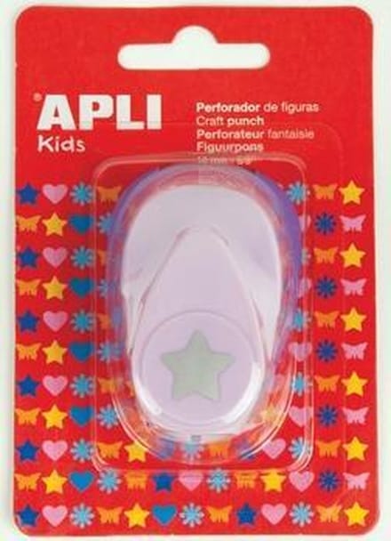 APLI Kids ster figuurpons - creatieve perforator voor knutselen.