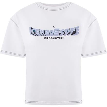 T-shirt in wit katoen Kenzo