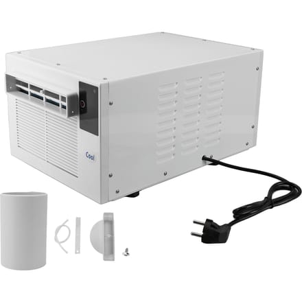 Draagbare Airconditioner Energiebesparend Compressormotor Koeling 1900BTU 280W Dubbele Inverter gray