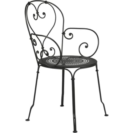 Fermob - 1900 Fauteuil - 42 drop mat - zwart