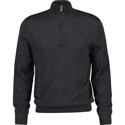 Extra-fijne merinowollen pull 1/2 rits Gant