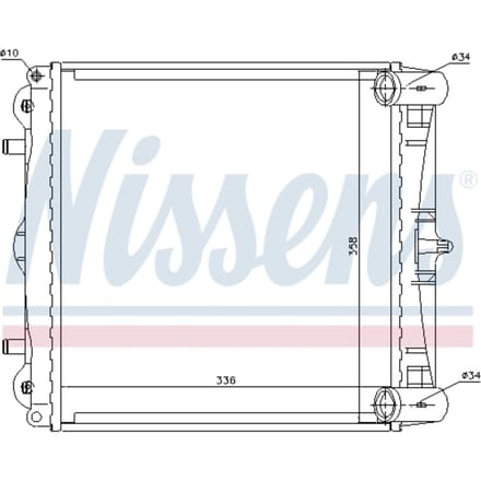 Radiator, motorkoeling NISSENS 63776