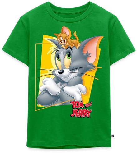 Tom En Jerry Portret Premium T Shirt Kinderen