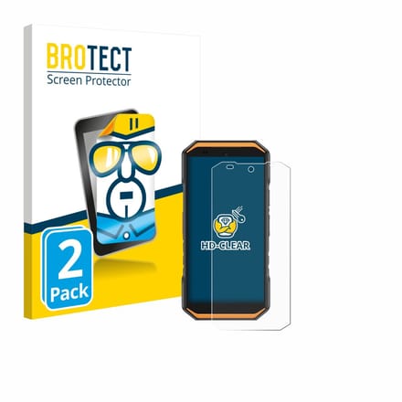 BROTECT - Screenprotector voor Ulefone Armor X32 Pro - Folie Beschermfolie transparant 2 Stuks