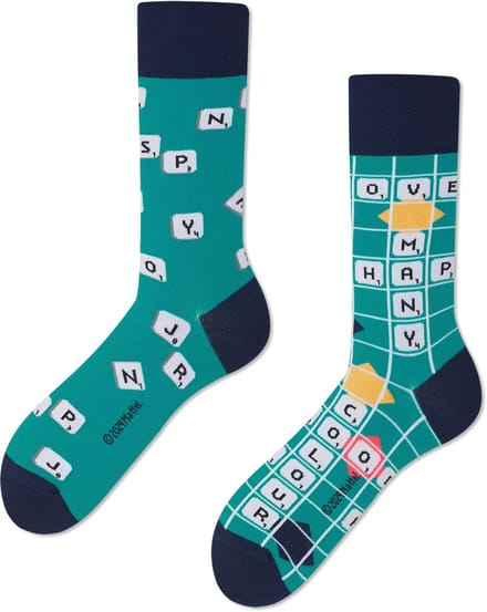 Many Mornings unisex sokken - Scrabble - Unisex - Maat: 43 - 46