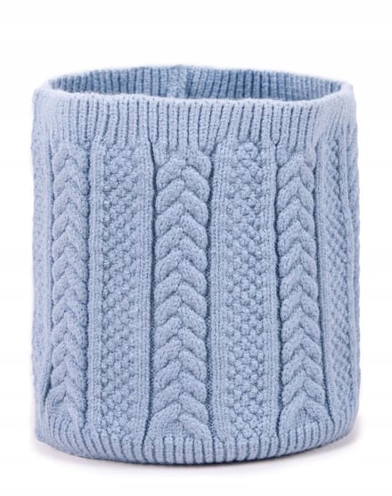 YoClub Kinder Komin Warkocz - Zachte Viscose, Blauw
