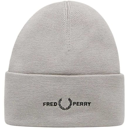 Fred Perry Beanie met grafisch logo voor volwassenen (Beton)