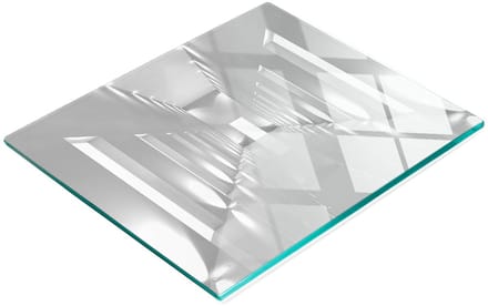 Decoratieve keukensnijplank van gehard glas voor de hal, 60x52 cm