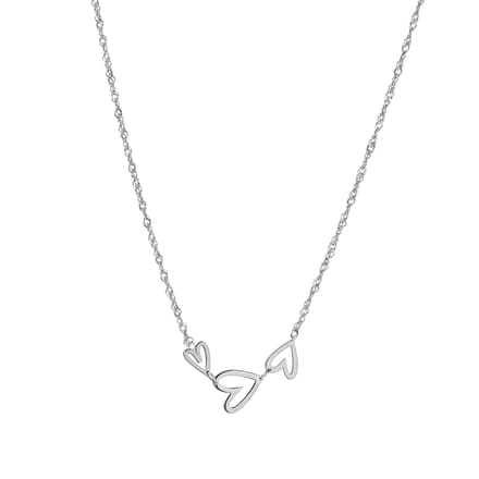 Go Dutch Label Collier Heart Wave Zilver