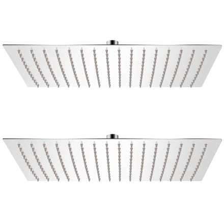 vidaXL - Regendouchekoppen - 2 - st - 30x40 - cm - roestvrij - staal