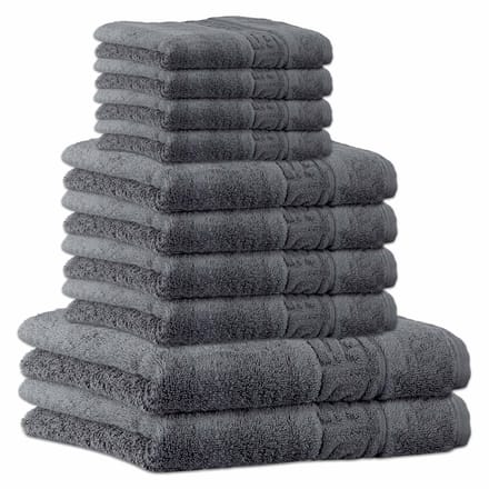 Cawoe Handdoek C Noblesse Een maat, 50x100 Set van 10