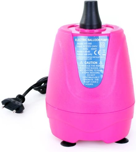 Ballonpomp electrisch roze