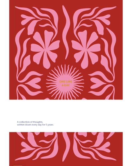 Fabrique - One Line a Day - 5-jarendagboek - Sun Flow Roze