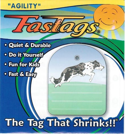 FasTags Hondenpenning om zelf te maken ‘Agility’