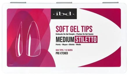 IBD Soft Gel Tips Medium Stiletto 504st