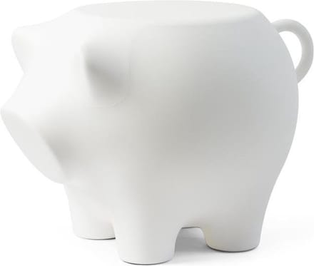 Bijzetvarken Wit / Sidepig White - Design Bijzettafel - Werkwaardig.