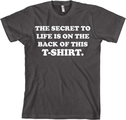 Hybris The Secret To Life! Donkergrijs