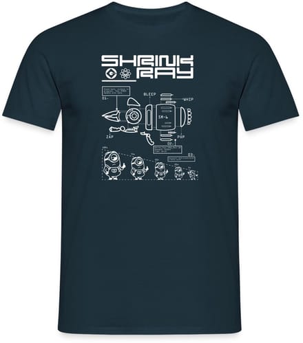 Minions Bouwplan Voor Krimpradiator T-Shirt Heren
