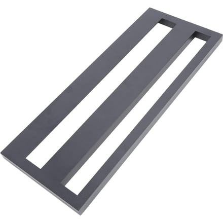 Gitaarpedaalbord 50x20cm Aluminiumlegering Rubber Antislip Ergonomisch Effect Pedaalbord gray
