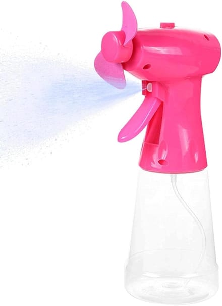 Ventilator Mini Fan - Persoonlijke Koeler - Verkoeling Buiten - Met Water Spray - 350 ml Tank - Wit