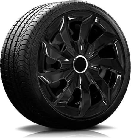 NRM wieldoppen set 14" inch zwart chroom wieldop wintervelgen