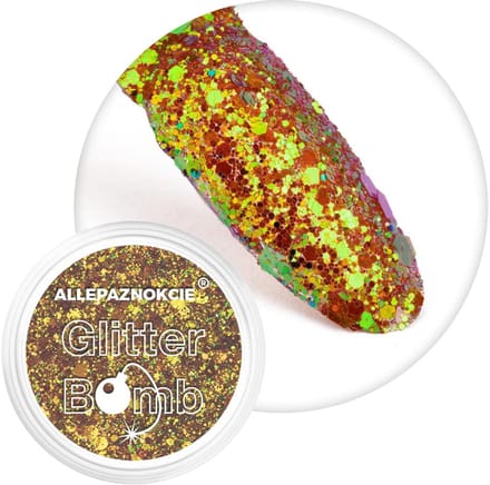 Allepaznokcie Glitter Bomb Effect - Nagelpoeder - Nr 02 - Metallic Effect