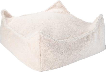 Wigiwama Teddy Square Ottoman / Poef - 80x70x50cm - Cream White