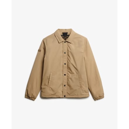 Superdry Nylon Coach Jacket Brown Grootte: L