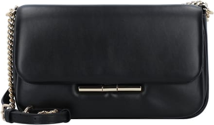 SEIDENFELT MANUFAKTUR Schoudertas Lesja Crossbag Black / Gold Zwart