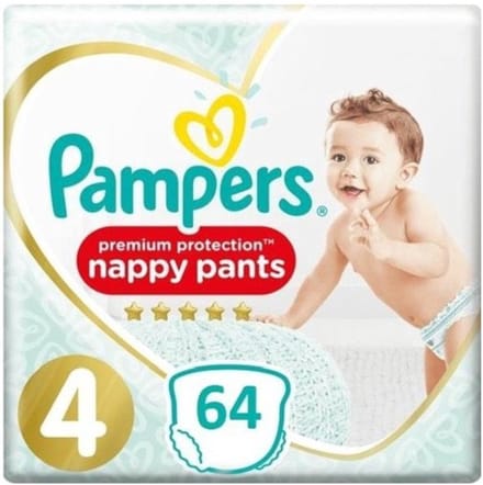 Pampers Premium Protection Nappy Pants Maat 4 - 64 Luierbroekjes