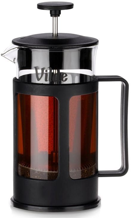 Koffie- en theemaker met glazen zuiger, 350 ml