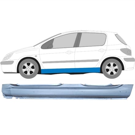 Volledige dorpel voor Peugeot 307 2001-2008 / Links