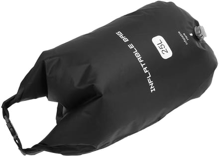 Allecto - Opblaasbare tas - Draagbaar - Snel opblazen - Zwart - Multifunctioneel - Ideaal voor reizen - 2-in-1 model