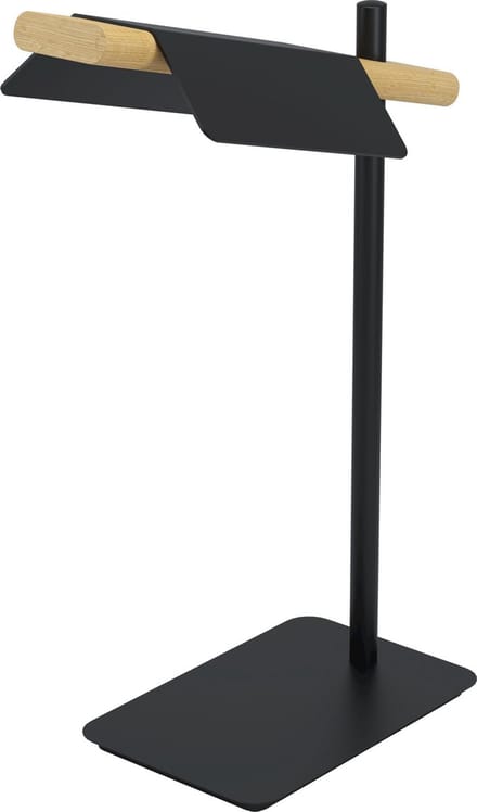 EGLO Ermua Tafellamp - LED - 47 cm - Zwart/Bruin/Wit