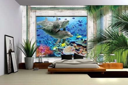 Poster | Blauw , Groen | 104 x 70,5 cm