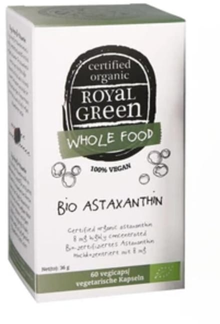 Royal Green Astaxanthine Biologisch - 60 vegacapsules