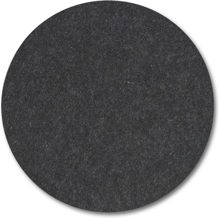 Zeller Ronde eettafel placemats - Antraciet - Dia 38cm - Vilt/polyester - Hittebestendig