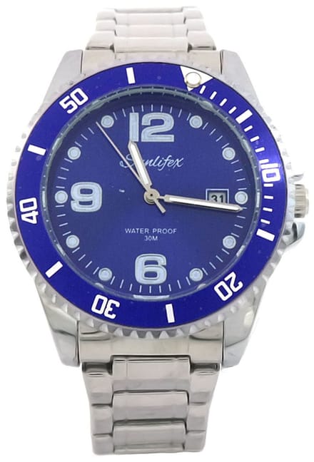 Horloge - Kast 40 mm - Metaal - Blauw