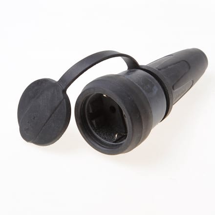 Merten 173051 Koppeling met randaarde Rubber 250 V Zwart IP44