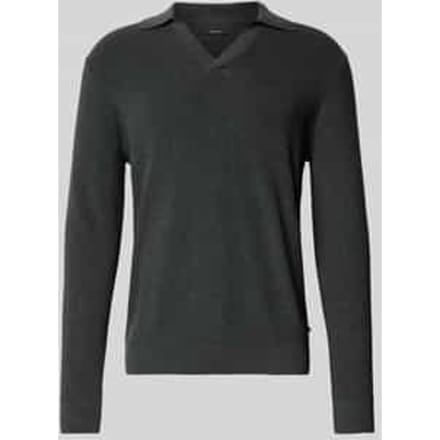 Gebreide pullover met ribboorden, model 'kollo'