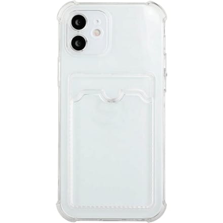 Mocaa  iPhone 11 Pro Max Schokbestendig Slank Hoesje met Pasruimte Transparant