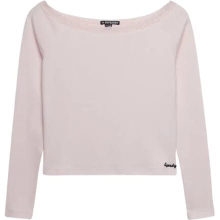 Dames T-shirt met kant Superdry Ath Ess