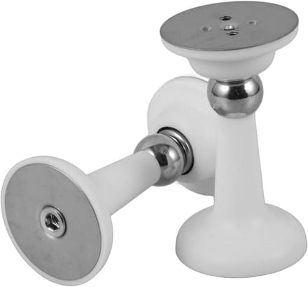 Deurstopper Set - Houders Deur - Camper Deur Vast - Zonder Boren - 9.7 cm Breed - Wit