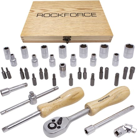 Rockforce RF-2382-5 - Gereedschapsset - 38 delig - 1/4 inch - Ergonomisch - Duurzaam