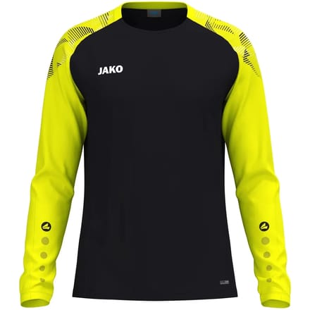 Jako Sonic Longsleeve Kinderen - Zwart / Fluogeel | Maat: 152