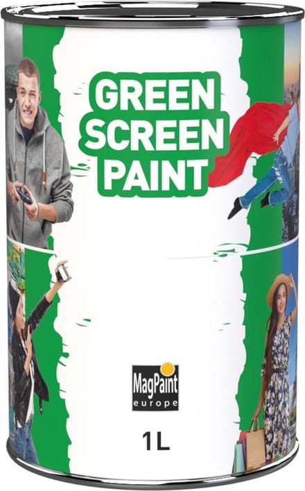 MagPaint Greenscreen Verf - Chroma Key - Groen - 1L (10m²)
