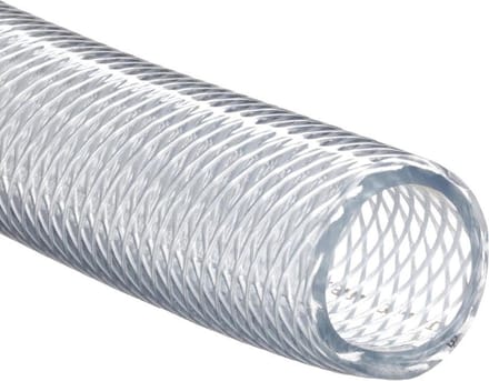 Gewapende persluchtslang - 12mm - 10 tot 40 bar - Transparant - Per meter
