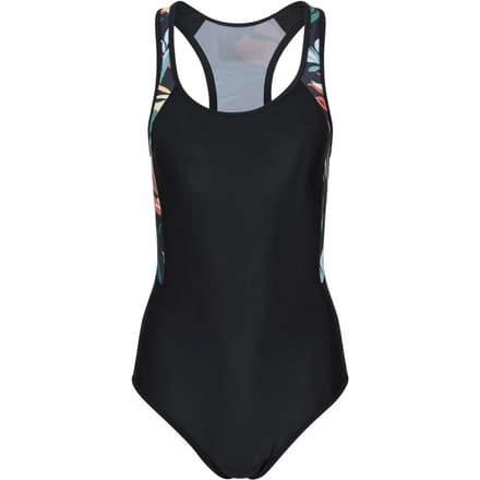 Mountain Warehouse Dames Neem De Duik Bloemige Badpak (Zwart)