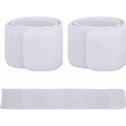 Voetbal Scheenbeschermer Fixatie Bandage Tape Sluiting Scheenbeschermer Verstelbare Elastische Sportband(Wit) wit
