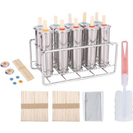 Huishoudelijk 304 Roestvrij Staal IJs Lolly Popsicle Vormen Kit IJs Vorm gray